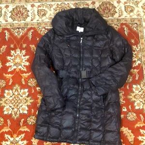 pillow collar puffer coat